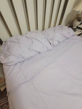 New King-Size Microfiber Bed Sheet Set Lavender